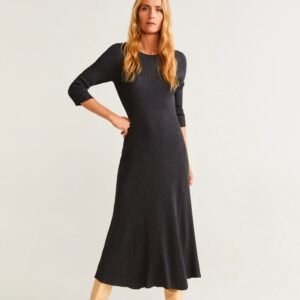 Ribbed long dress
